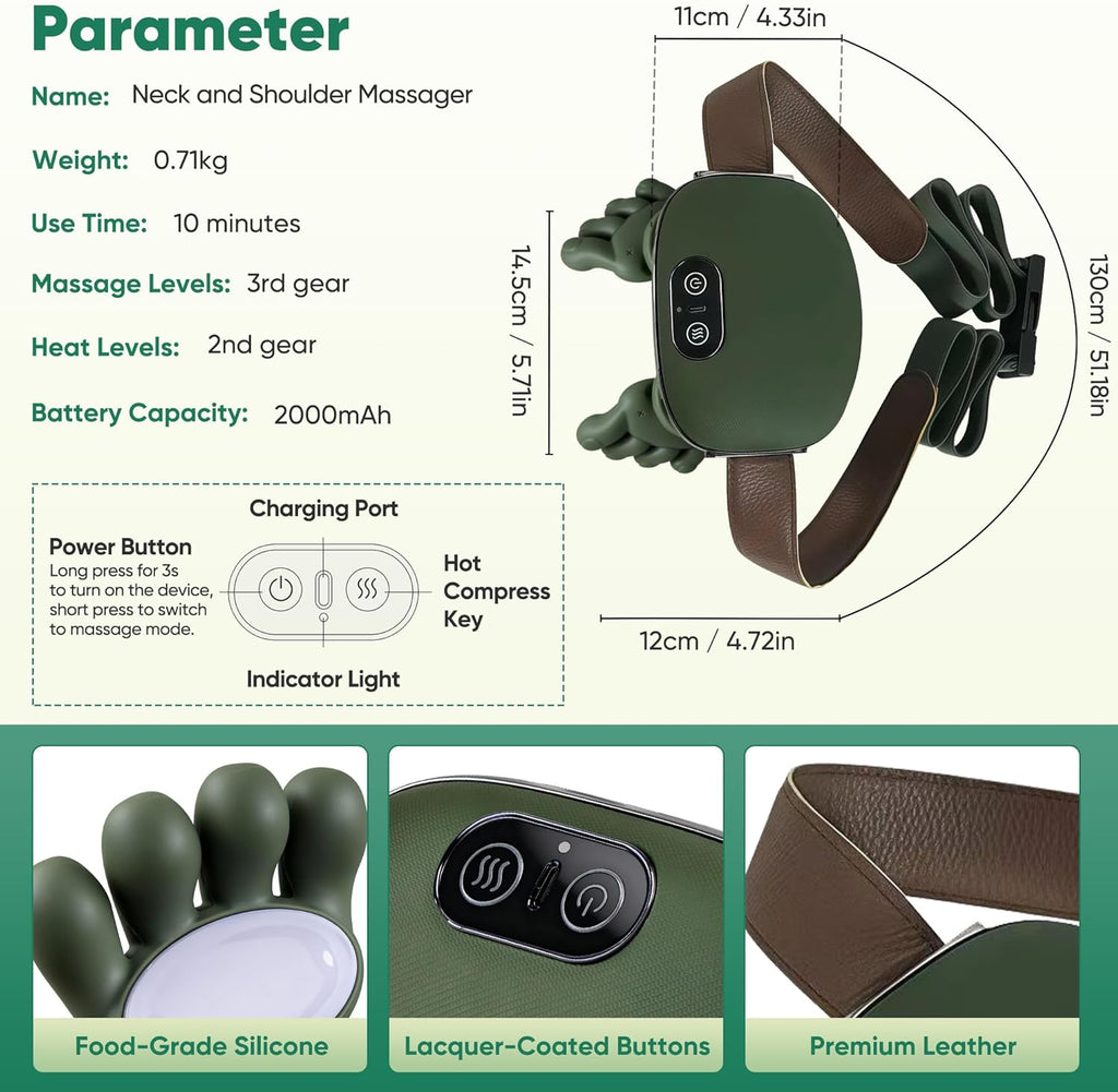 Relaxant™ Smart Neck Massager with Heat Therapy